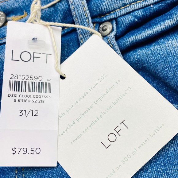Loft High Waist Skinny Jeans - Size 12 (32" x 28.75") - NWT - Picture 8 of 9